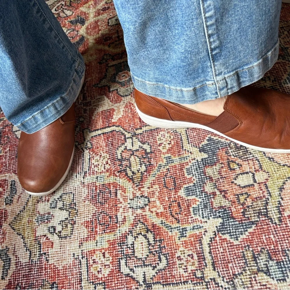 Vionic Brown Leather Slip-On Loafers - Picture 2 of 9